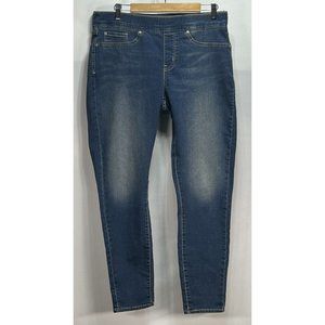 Levi Signature Women Skinny Pull-On Blue Totally Shaping Stretch Jeans Size 16L